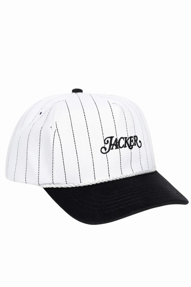 JACKER CLASSIC STRIPE SNAPBACK 5 PANEL Black / White