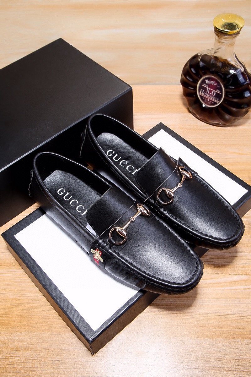 Gucci Men's Black Bit Loafers
