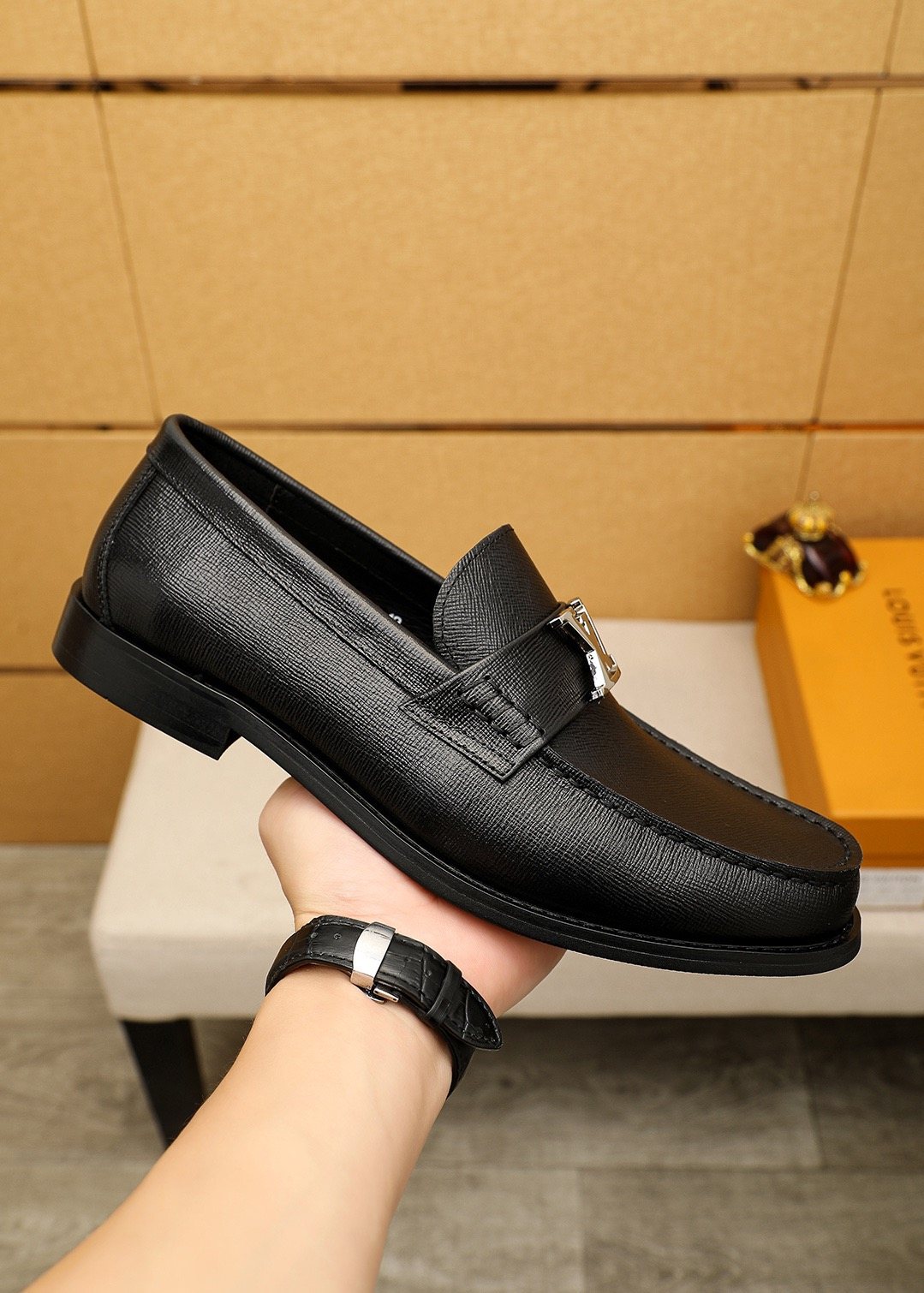 Louis Vuitton Black Hardware Loafers