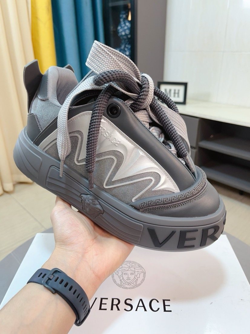 Versace Men's Logo Sole Sneakers