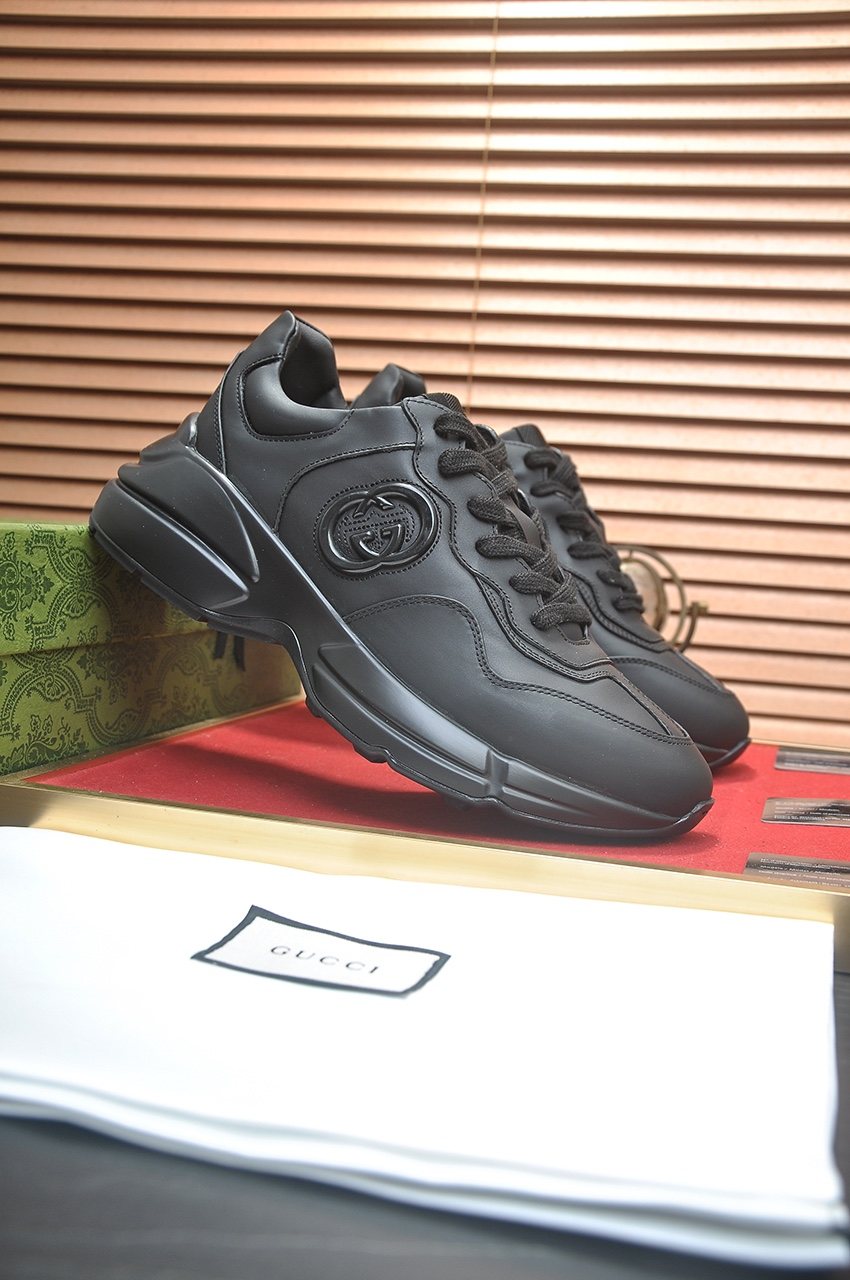 Gucci Tonal Chunky Low-Top Sneakers