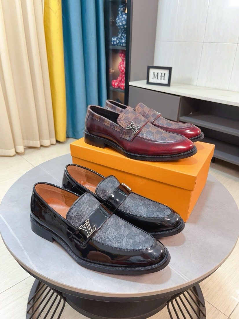 Louis Vuitton Check Panel Loafers