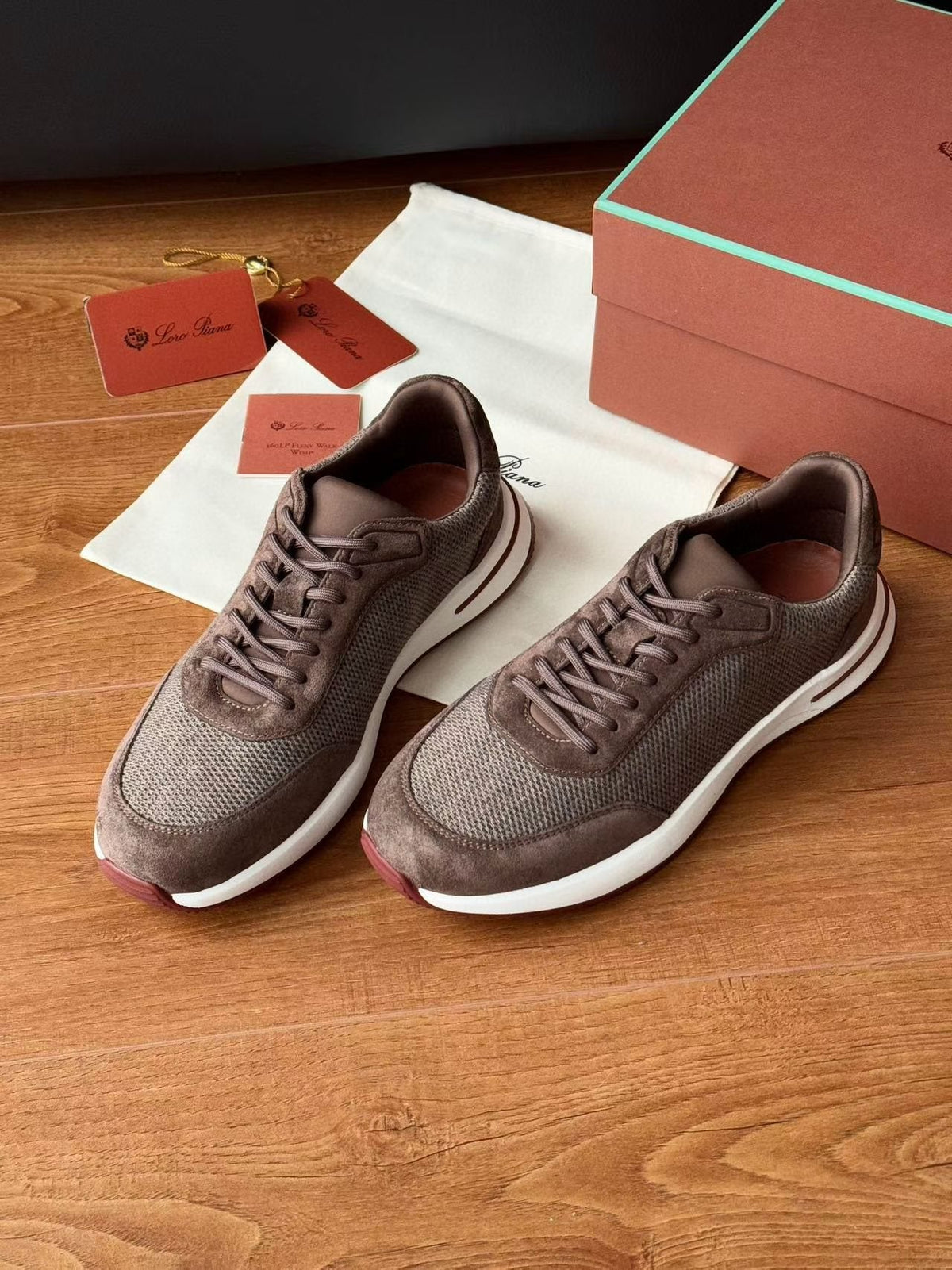 Loro Piana Week End Walk Knit Sneaker
