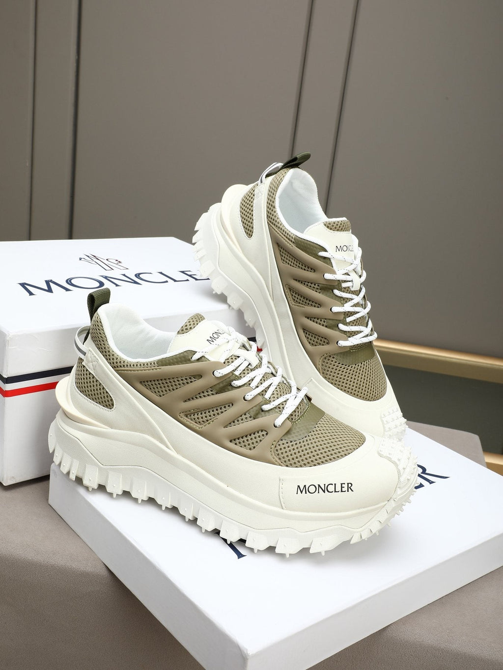 Moncler Men's Lug-Sole Trail Sneakers