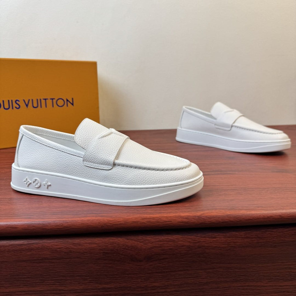 Louis Vuitton Textured Slip-On Loafers