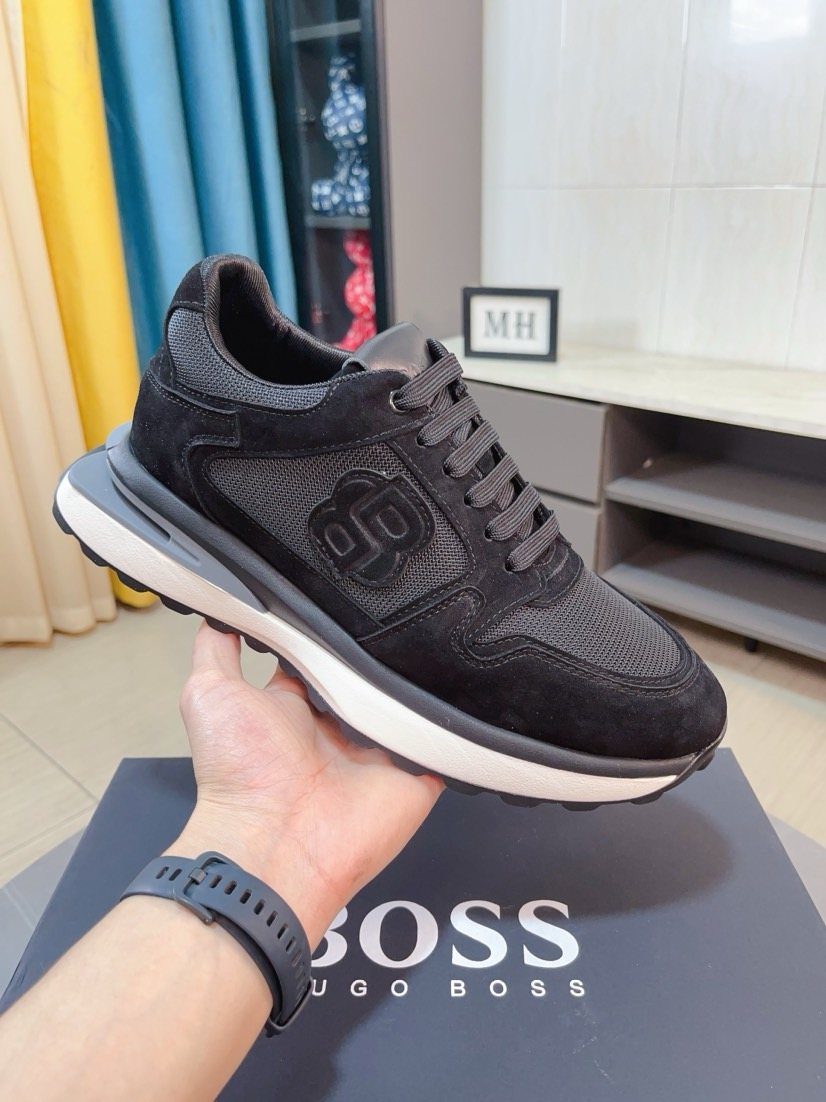 Hugo Boss Men's Layered Low-Top Sneakers