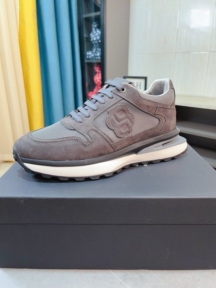 Hugo Boss Men's Layered Low-Top Sneakers