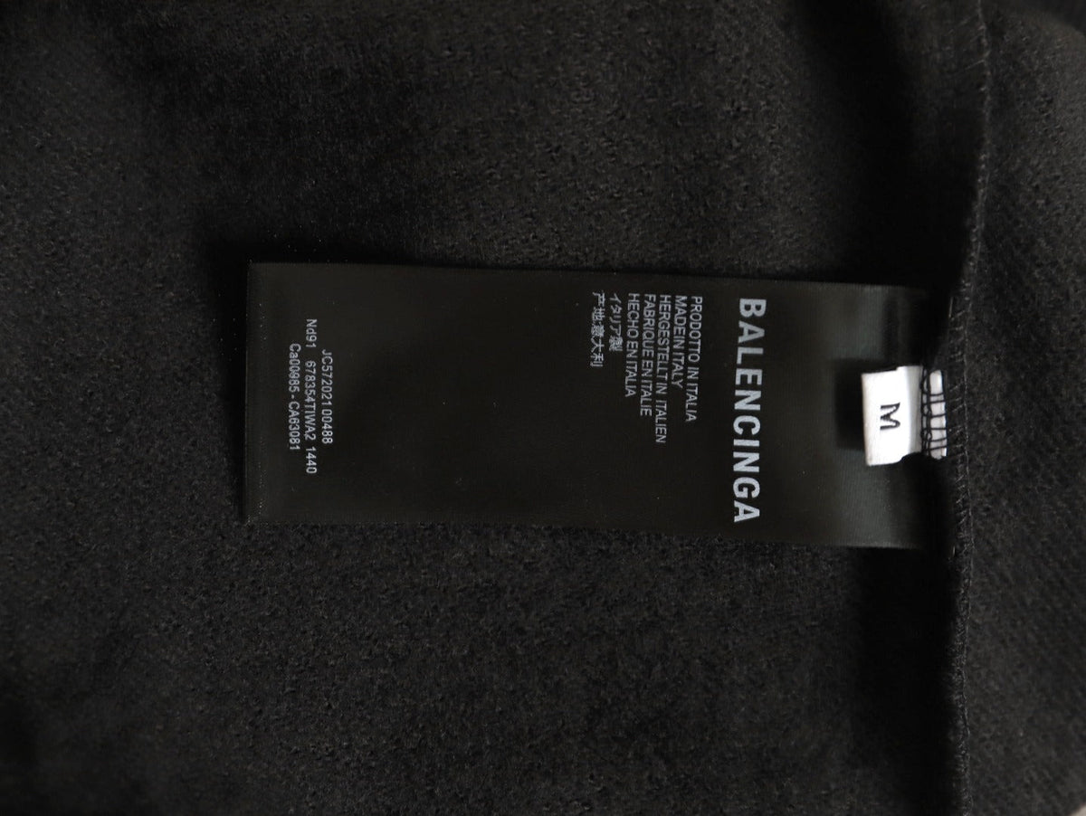 Balenciaga Vogue-Print Tower Graphic Hoodie - Black