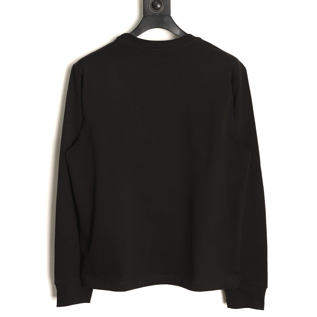 Moncler Lettering Long-Sleeve T-Shirt - Black