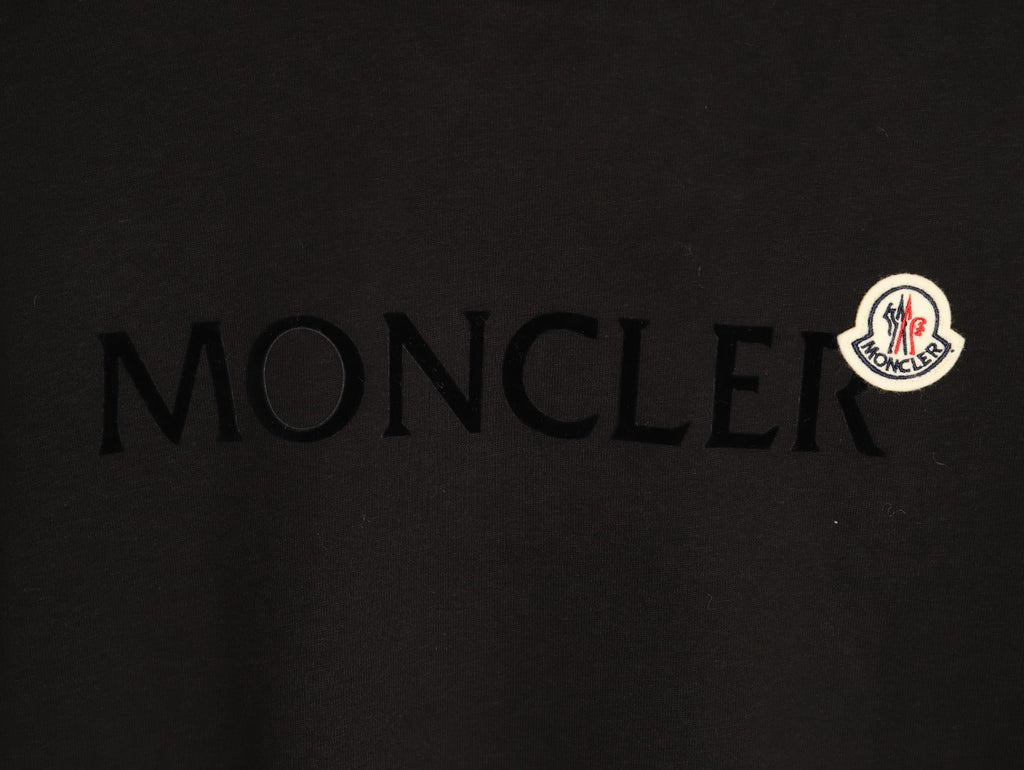 Moncler Lettering Long-Sleeve T-Shirt - Black
