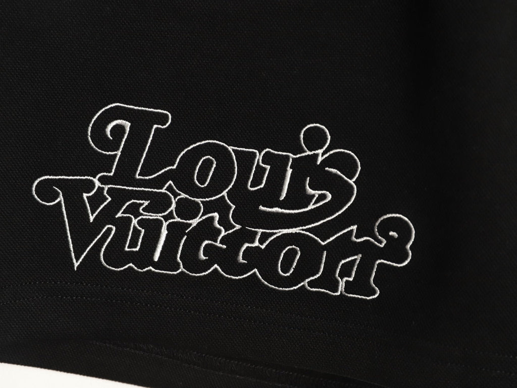 Louis Vuitton Dual-Logo Drawstring Shorts - Black
